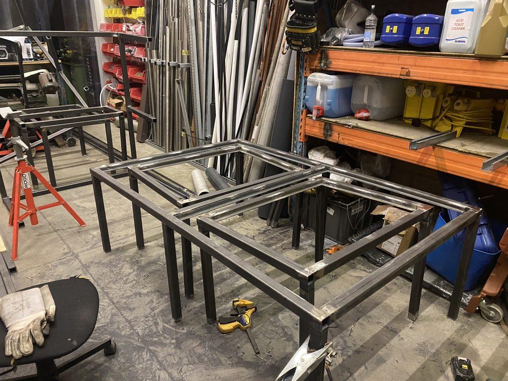Photo showing the modules being fabricated.